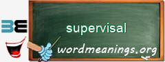 WordMeaning blackboard for supervisal